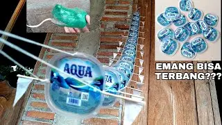 Mini dragon kite from a glass Aqua bottle | amazing results