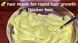 How to grow thicker hair naturally with Avocado Hair Mask!