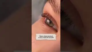 Lash Lift gone wrong #lashes #lashliftandtint #humor #esthetician