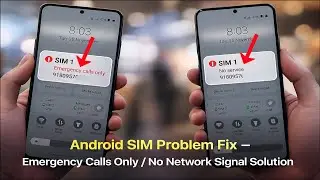 Fix SIM Not Working on Android Showing No Service / Emergency Calls Only Erros