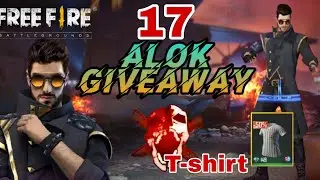 #hmgaming #giveaway  Freefire 17 giveaway dj alok and t-shirts don't miss this video
