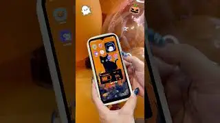 Aesthetic BLACK CAT Halloween Theme for Android! 🎃 Customize Your Phone Icons #shorts