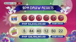 [LIVE] PCSO 9:00 PM Lotto Draw - November 17,  2025