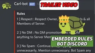 How to Setup Rules Channel | Embedded Rules | Carl Bot | Discord