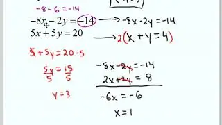Solving by Elimination