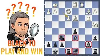 Chess puzzle of the week - Black to play and win #shorts