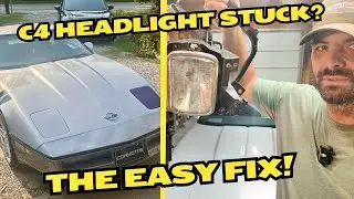 C4 Corvette Headlight Fix - I Took The Easy Way Out 