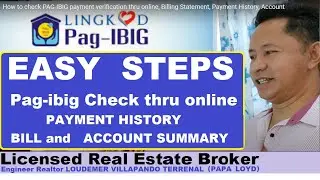 Easy Way How to check PAG-IBIG payment verification thru online, Billing Statement, Payment History