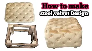 How to make stool velvet Design full work step by step