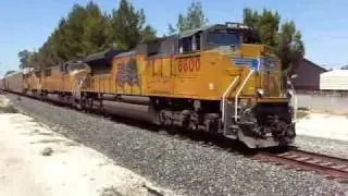 UP 8600 loaded autoracks south [HQ]