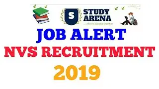 NVS RECRUITMENT 2019// LATEST JOB UPDATE//TEACHING NON TEACHING POSTS