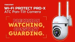 Manomay 2MP Wi-Fi Protect Pro-X Pan-Tilt Camera | All-Time Colour Night Vision & Smart Security
