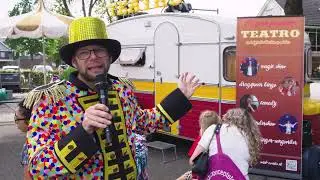 Nostalgische theatercaravan voor (bedrijfs-)evenementen en (theater) festivals