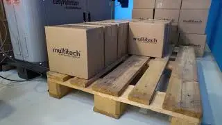 Collaborative palletizing automation with Universal Robots | Automatizare colaborativă paletizare