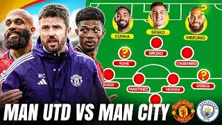 Amad & Mbeumo RETURN, Carrick's NEW System! | MAN UTD vs CITY Starting XI Show