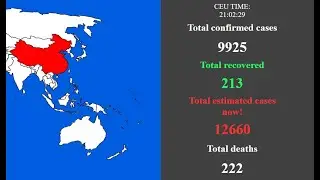 [LIVE] CORONAVIRUS REAL TIME INFECTION AND ESTIMATED NUMBERS