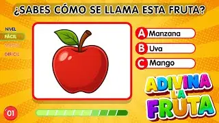 Adivina la Fruta 🍎 | Juego Interactivo para Niños | Aprende los Nombres de las Frutas 🍌🍇