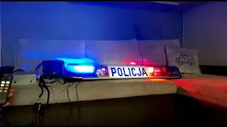 Federal Signal Vama Kairos + AS320Dig CB P5 + ES100C pokaz sygnalizacji świetlno-dźwiękowej POLICJA