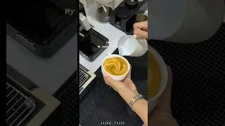 Try to make best latte🥹Feb2026 #coffeeart #coffee #coffeegirl #barista #latteart #cafe