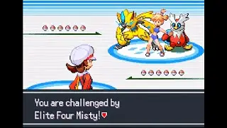 Pokemon Lucid Emerald - Elite Four Misty, League Match 2 (Doubles, Hard Mode)