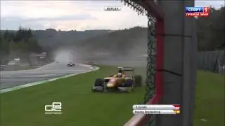 GP2 2014. Spa. Stefano Coletti Crash