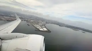 HDR 737-800 loud whining noise engine start & take off - HDR - Sydney to Brisbane flight in 4K