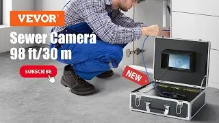 NEW🌟 / VEVOR Sewer Camera - 98ft/30m, For Sewer Line, Home, Duct Drain Pipe Plumbing