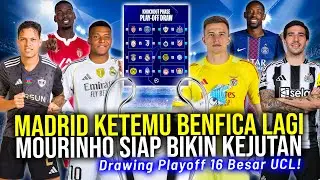 DRAWING PLAYOFF 16 BESAR UCL! MADRID KEMBALI JUMPA BENFICA PSG SUDAH DI TUNGGU BARCA
