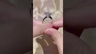 Moissanite Travel Ring 💍💎 #ring #moissanitering #moissanitetravelring #travelring