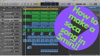 Making a Soca Beat in Logic Pro X like Machel Montano,Kes,Bunji,Teddyson John,Voice |BEGINNERS|