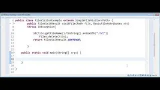 Using SimpleFileVisitor and Files walkFileTree To delete files from a directory in Java