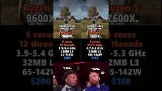 Ryzen 5 9600X vs Ryzen 5 7600X |max settings| #pubg