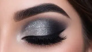  Grey Shimmer Smokey Eyes ✨ Ultimate Bridal Eye Makeup Look 2025&rdquo;
