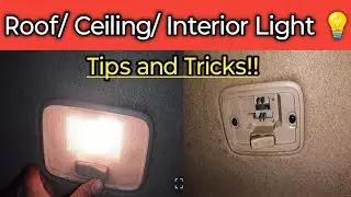 How to fix car roof light|| interior dome light not working#roof #interior #cabin #ceiling#dome