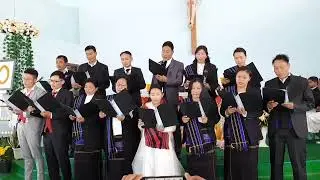 Kohima Longsa Catholic khumshum Presenting Special number during Youth Golden Jubilee