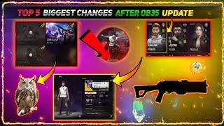 TOP 5 BIGGEST CHANGES AFTER OB35 UPDATE 🤔 | GARENA FREE FIRE MAX #shorts #freefireshorts