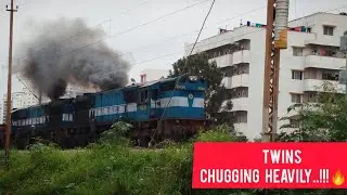 PUNE WDM-3D twins chugging heavily..!!!