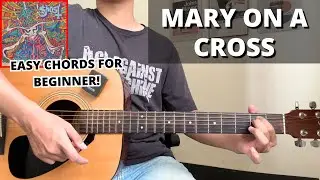 Mary On A Cross - Ghost (Guitar Tutorial) No Capo! Easy Chords For Beginner!