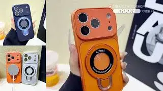 ミニマルリング マットケース｜シンプルカラー・折りたたみリング付き iPhoneケース #240402