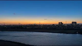 2026.01.25_江戸川のマジックアワー（タイムラプス）/ Time lapse of Edogawa during magic hour.