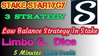 Low Balance Strategy In Stake 3 Strategy #stake #gambling #stakeminesstrateg