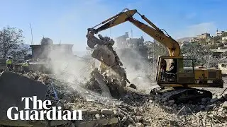 Footage shows the aftermath of Israeli strikes across Bekaa valley