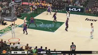 NBA 2K25 Gameplay (PS5) Bucks vs Lakers Hall of Fame Difficulty