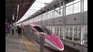 ハローキティ新幹線 こだま 730号 小倉駅 運行開始二日目