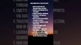 Come aggiustare la tua vita