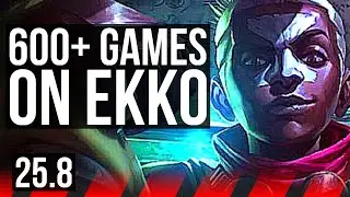 EKKO vs DR. MUNDO (TOP) | 49k DMG, Legendary, 600+ games | EUW Grandmaster | 25.8