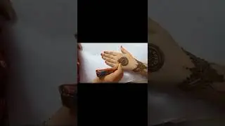 semi bridal henna design|stunning|round type floral mehedi|leaf henna #mehndi #ytviral