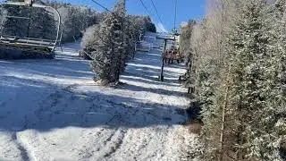 Snowshoe, WV: Ballhooter lift - Opening Weekend 2021-22