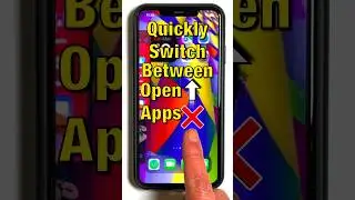 Quickly Switch Between Open Apps On iPhone With Face ID #shorts