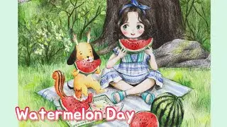 🍉Forest Girl's Coloring Book by Aeppol, 